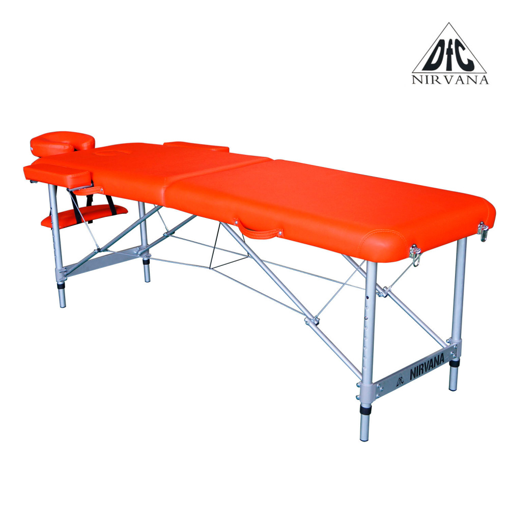 Складной массажный стол DFC Nirvana Elegant (Оранжевый)