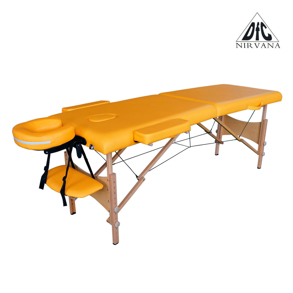 Nirvana Optima (горчичный цвет) в СПб по цене 12990 ₽ в категории складные массажные столы DFC