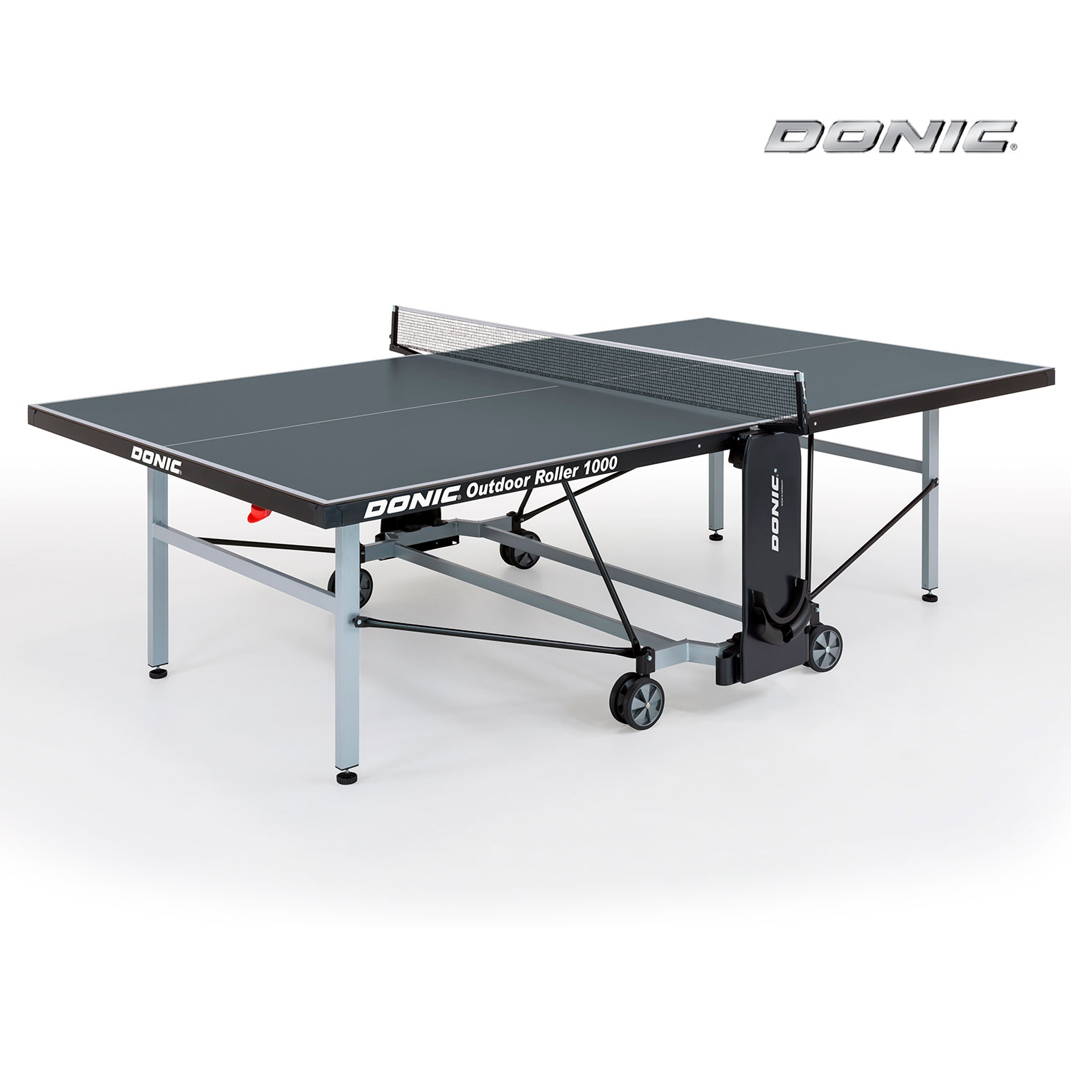 Всепогодный теннисный стол Donic Outdoor Roller 1000 - серый