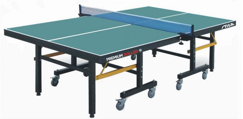 Теннисный стол для помещений Stiga Premium Roller - зеленый