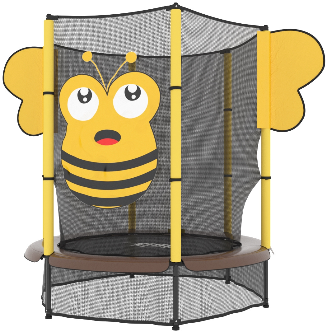 Батут с защитной сеткой Unix line 4.6 ft Bee (140 cm)