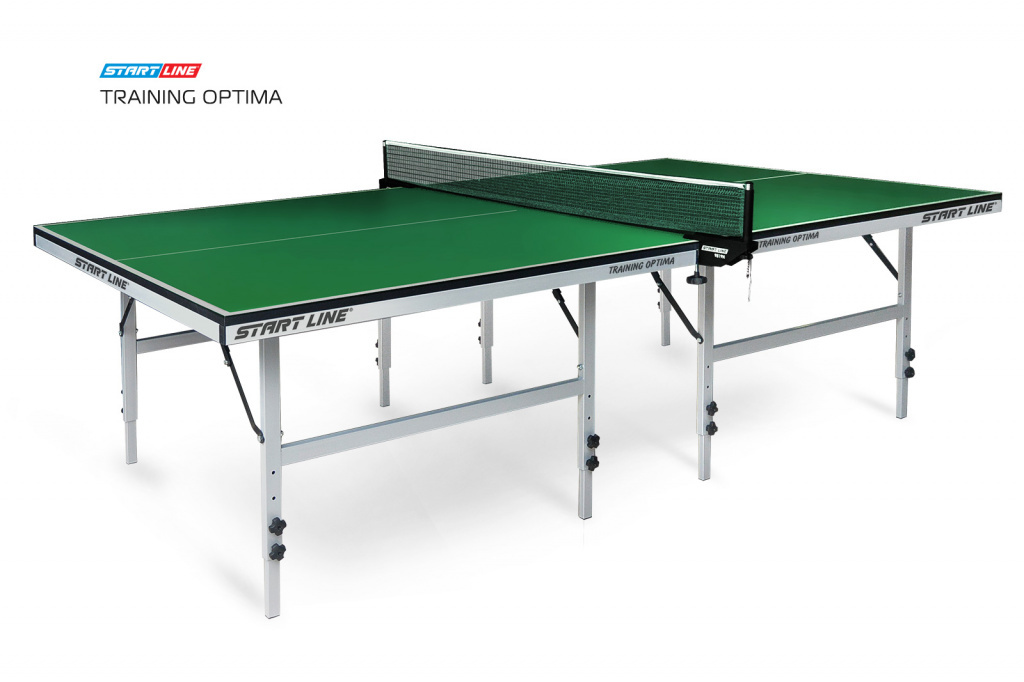 Training Optima green с системой регулировки высоты в СПб по цене 35590 ₽ в категории теннисные столы Start Line