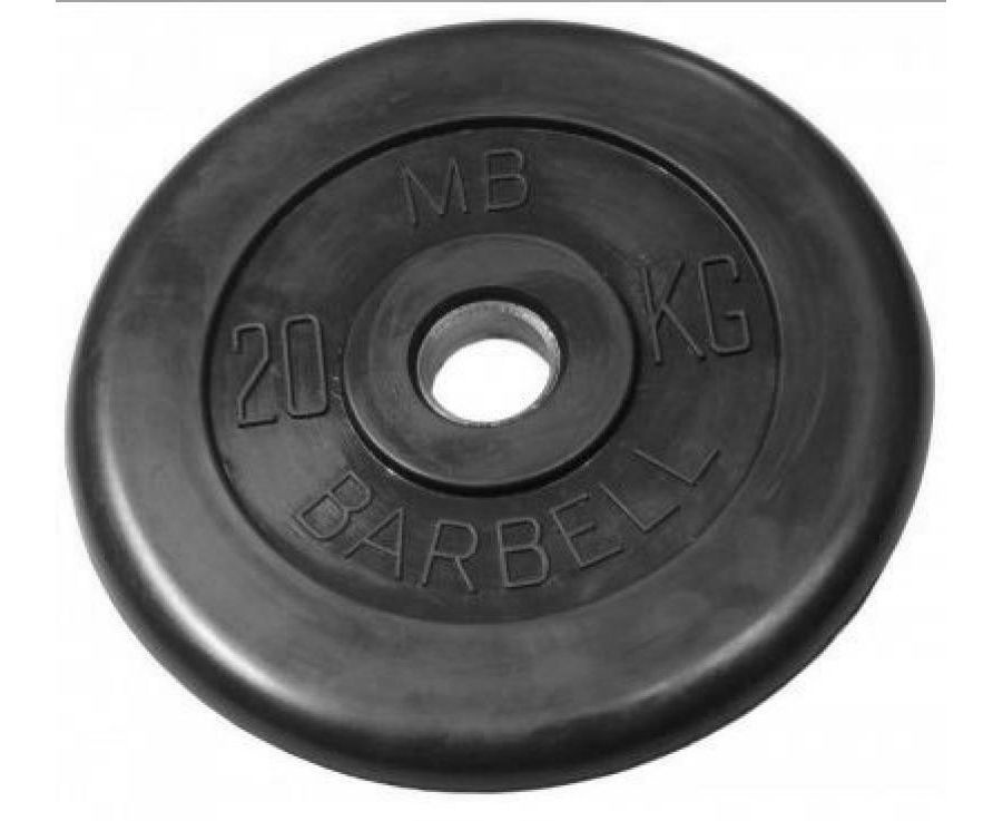 (металлическая втулка) 20 кг / диаметр 51 мм в СПб по цене 7741 ₽ в категории диски (блины) для штанг и гантелей MB Barbell