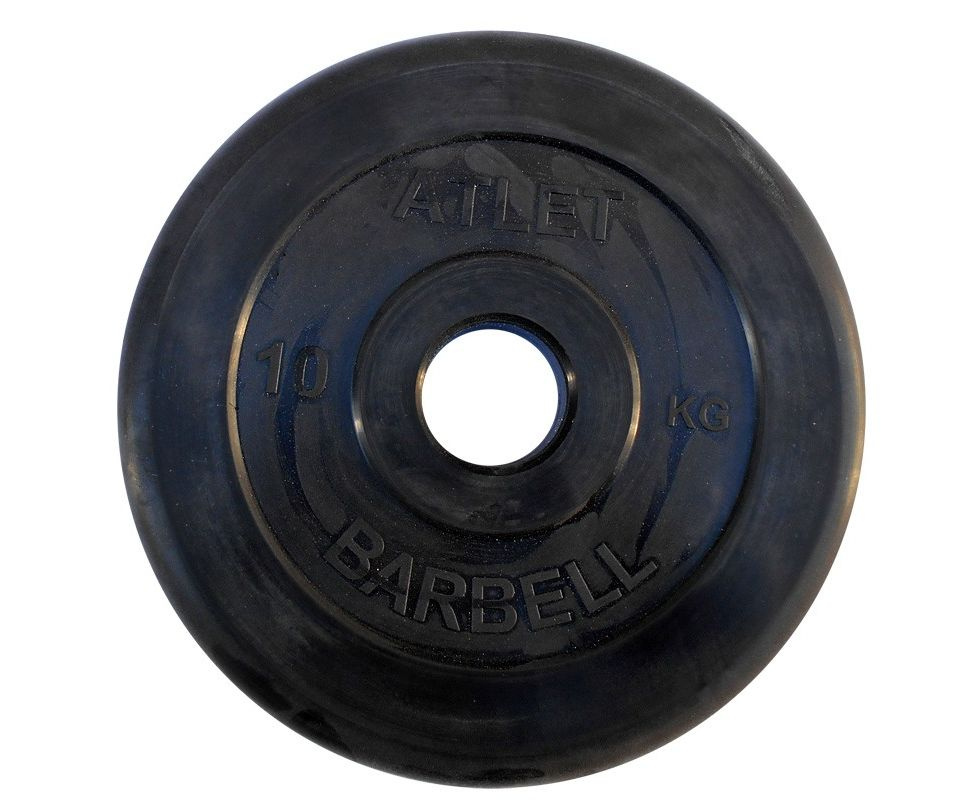 MB Barbell ATLET 10 кг / диаметр 51 мм из каталога дисков, грифов, гантелей, штанг в Санкт-Петербурге по цене 4900 ₽