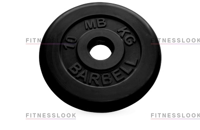Диск для штанги MB Barbell черный - 26 мм - 10 кг