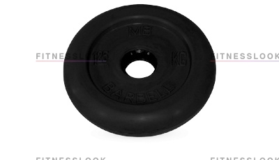 MB Barbell черный - 26 мм - 1.25 кг из каталога дисков для штанги с посадочным диаметром 26 мм.  в Санкт-Петербурге по цене 882 ₽
