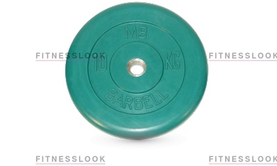 Диск для штанги MB Barbell зеленый - 26 мм - 10 кг