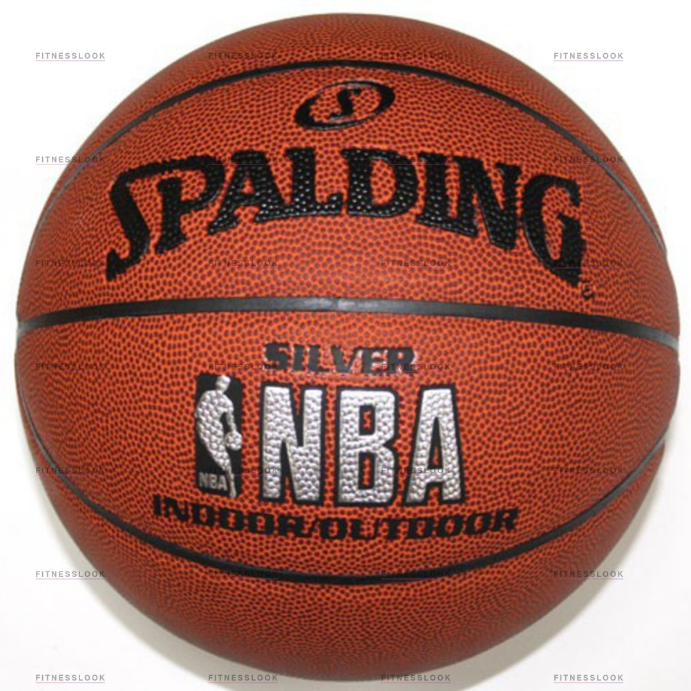 NBA SILVER indoor / outdoor в СПб по цене 3490 ₽ в категории баскетбольные мячи Spalding
