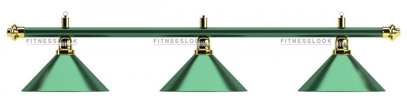 Weekend Лампа на три плафона «Allgreen» D35 (зелёная штанга, зелёный плафон D35см) из каталога ламп/светильников на три плафона в Санкт-Петербурге по цене 9577 ₽