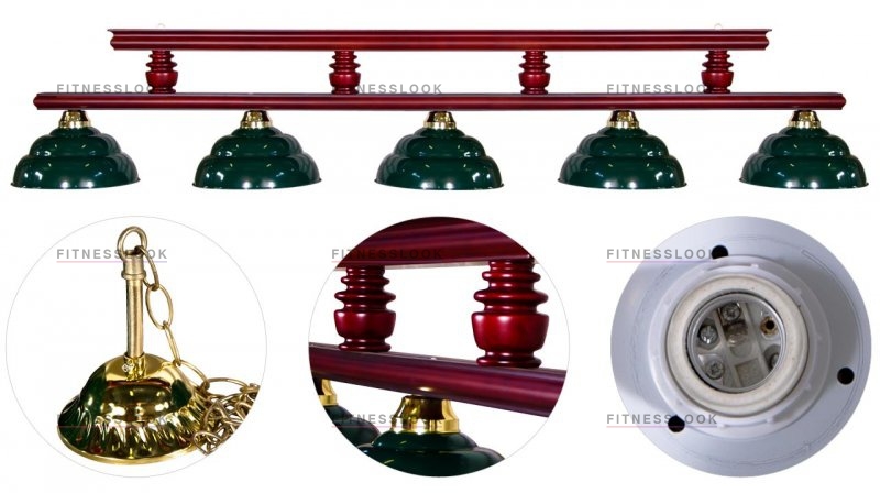 Weekend Лампа на пять плафонов Turnus II (вишня) из каталога ламп/светильников на пять плафонов в Санкт-Петербурге по цене 18837 ₽