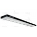 Лампа/светильник плоская Weekend Лампа плоская люминесцентная Longoni Compact (черная, серебристый отражатель, 205х31х6см)