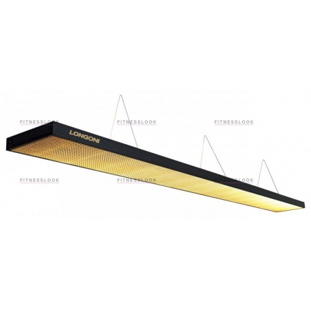 Лампа/светильник плоская Weekend Лампа плоская люминесцентная Longoni Compact (черная, золотистый отражатель, 320х31х6см)