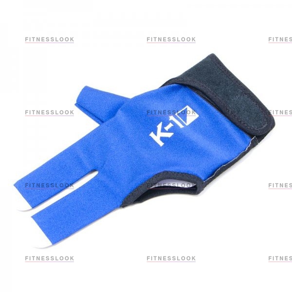Weekend Перчатка бильярдная K-1 (черно-синяя, вставка кожа) из каталога перчаток для игры в бильярд в Санкт-Петербурге по цене 420 ₽