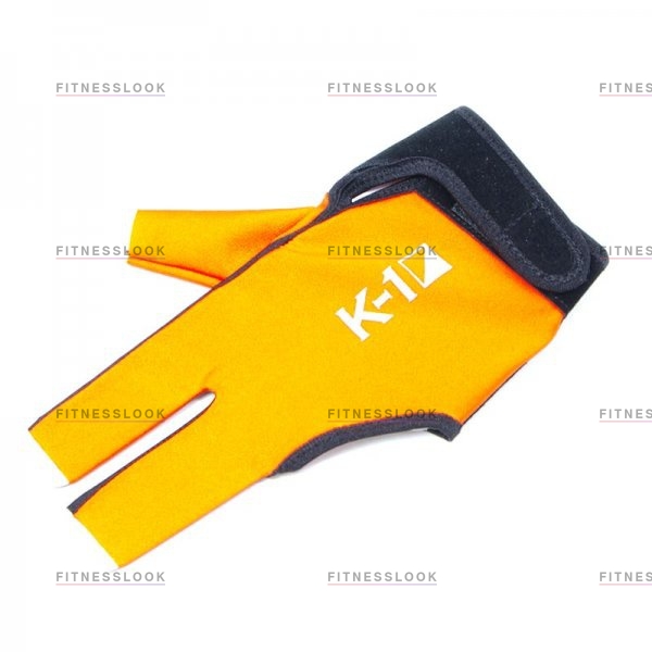 Weekend Перчатка бильярдная K-1 (черно-оранжевая, вставка кожа) из каталога перчаток для игры в бильярд в Санкт-Петербурге по цене 420 ₽