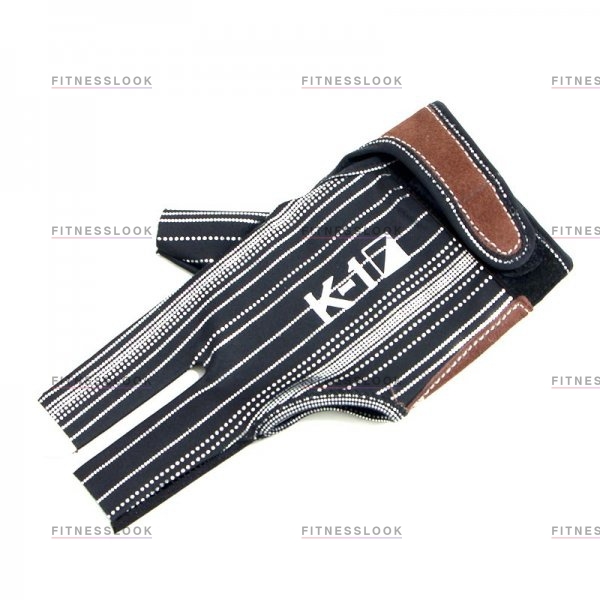 Перчатка для игры в бильярд Weekend Перчатка бильярдная K-1 (черная, серебро, вставка кожа)