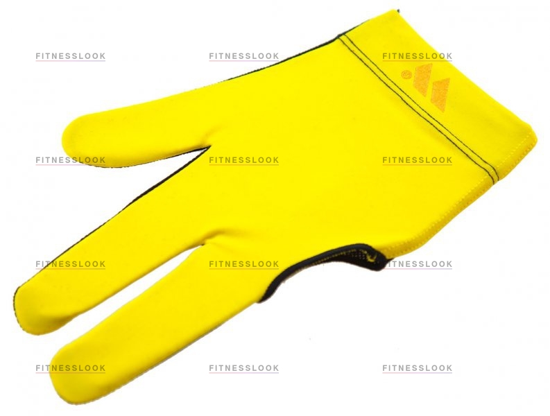 Перчатка для игры в бильярд Weekend Перчатка бильярдная WB (черно-желтая), защита от скольжения
