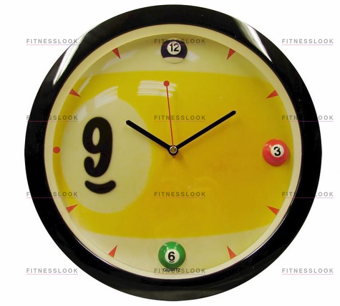 Weekend Часы настенные Девятка D29 см (черные) из каталога часов в Санкт-Петербурге по цене 746 ₽