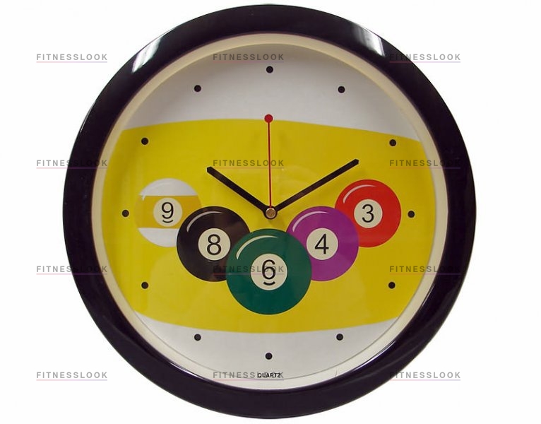 Weekend Часы настенные D29 см (черные) из каталога часов в Санкт-Петербурге по цене 746 ₽