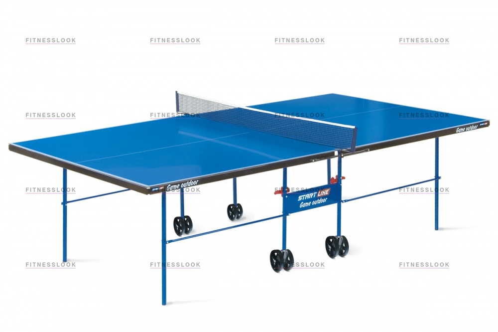 Start Line Game Outdoor с сеткой Синий из каталога влагостойких теннисных столов в Санкт-Петербурге по цене 33990 ₽