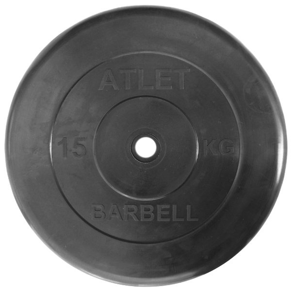 Atlet 51 мм - 15 кг в СПб по цене 6998 ₽ в категории диски (блины) для штанг и гантелей MB Barbell