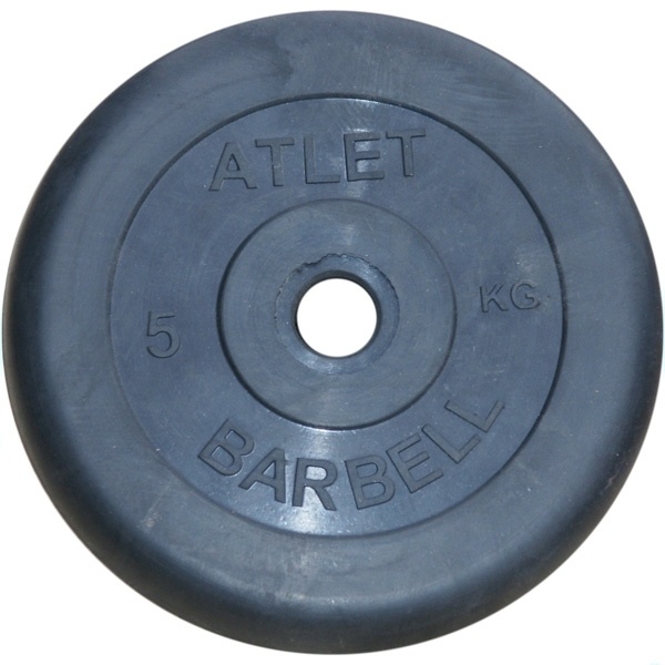 Atlet 51 мм - 5 кг в СПб по цене 1786 ₽ в категории диски (блины) для штанг и гантелей MB Barbell