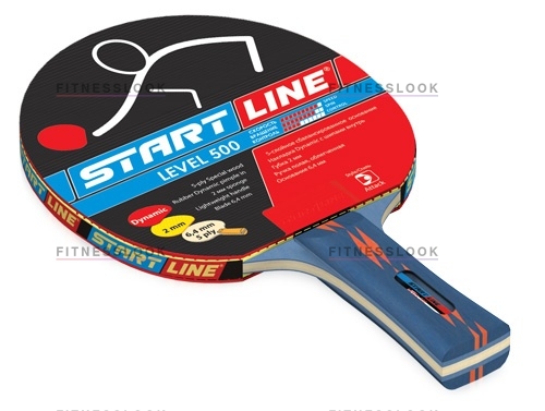 Level 500 анатомическая в СПб по цене 1290 ₽ в категории ракетки для настольного тенниса Start Line