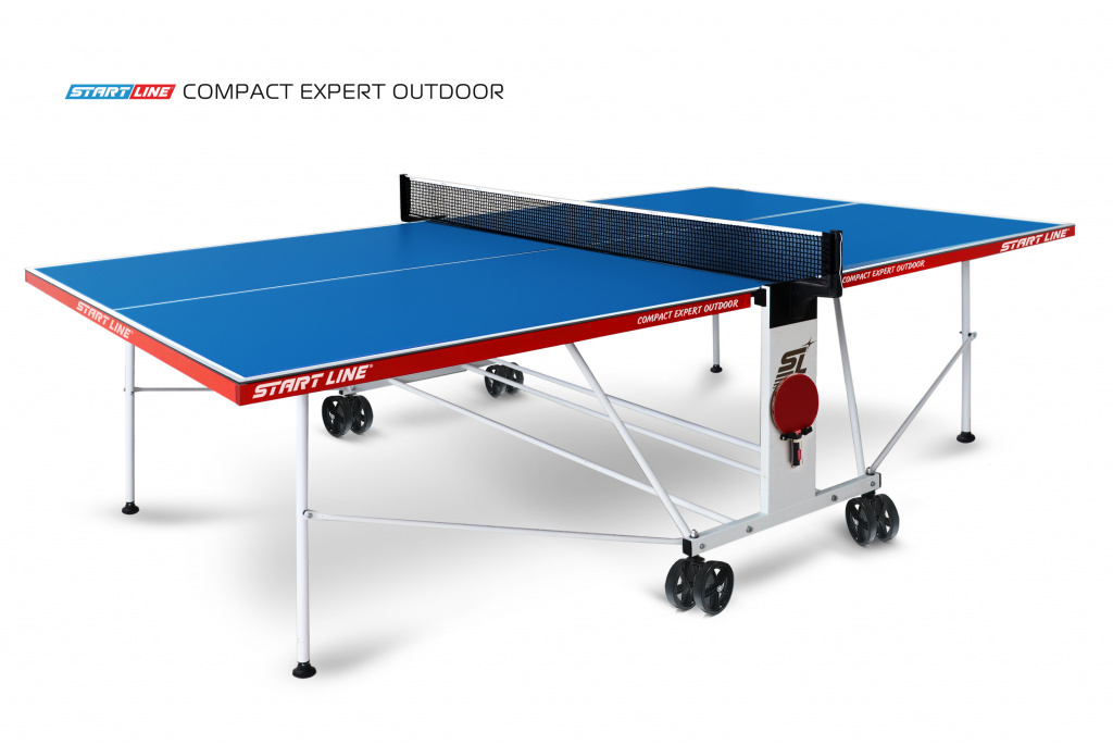 Всепогодный теннисный стол Start Line Compact EXPERT Outdoor 4 Синий