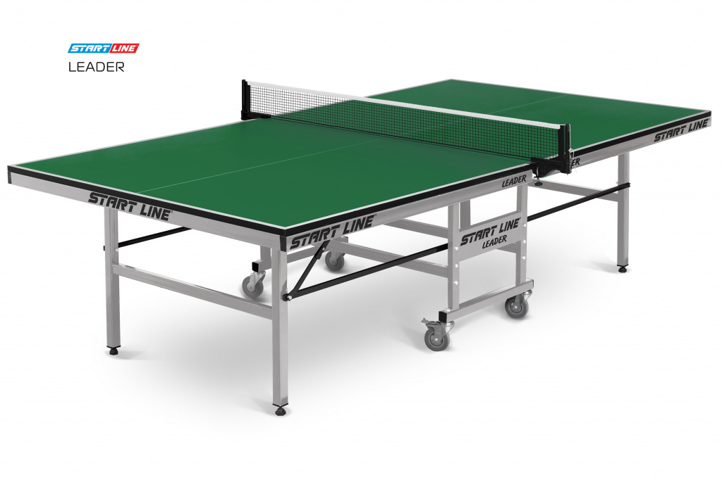 Теннисный стол для помещений Start Line Leader green