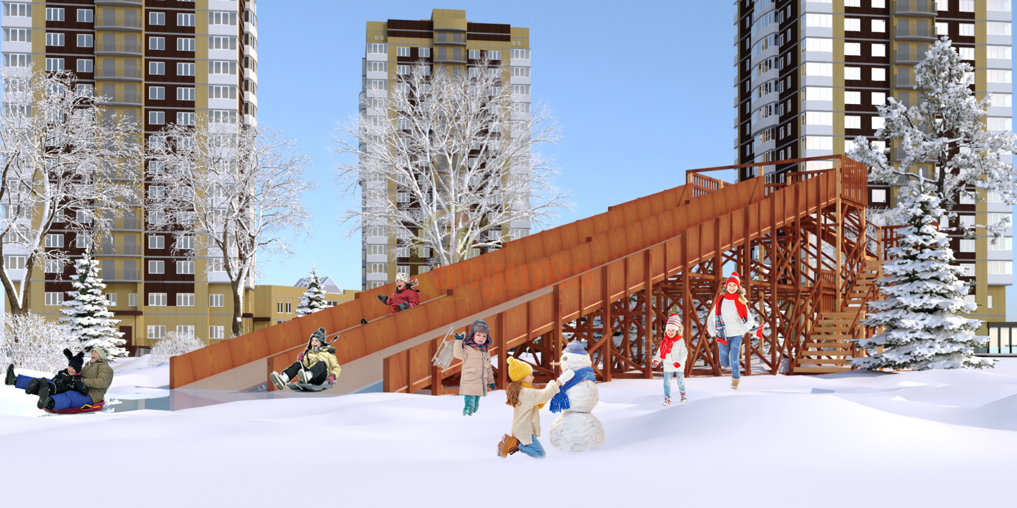 Зима 12 в СПб по цене 968499 ₽ в категории детские игровые комплексы Савушка