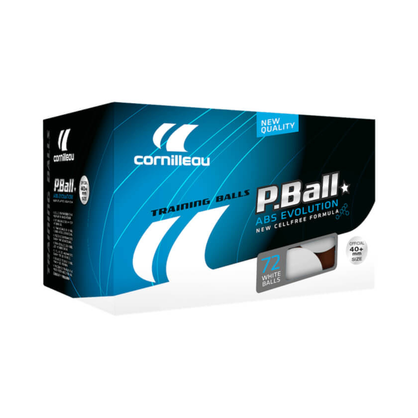P-BALL ABS EVO 1* 72 шт в СПб по цене 4200 ₽ в категории мячи для настольного тенниса Cornilleau