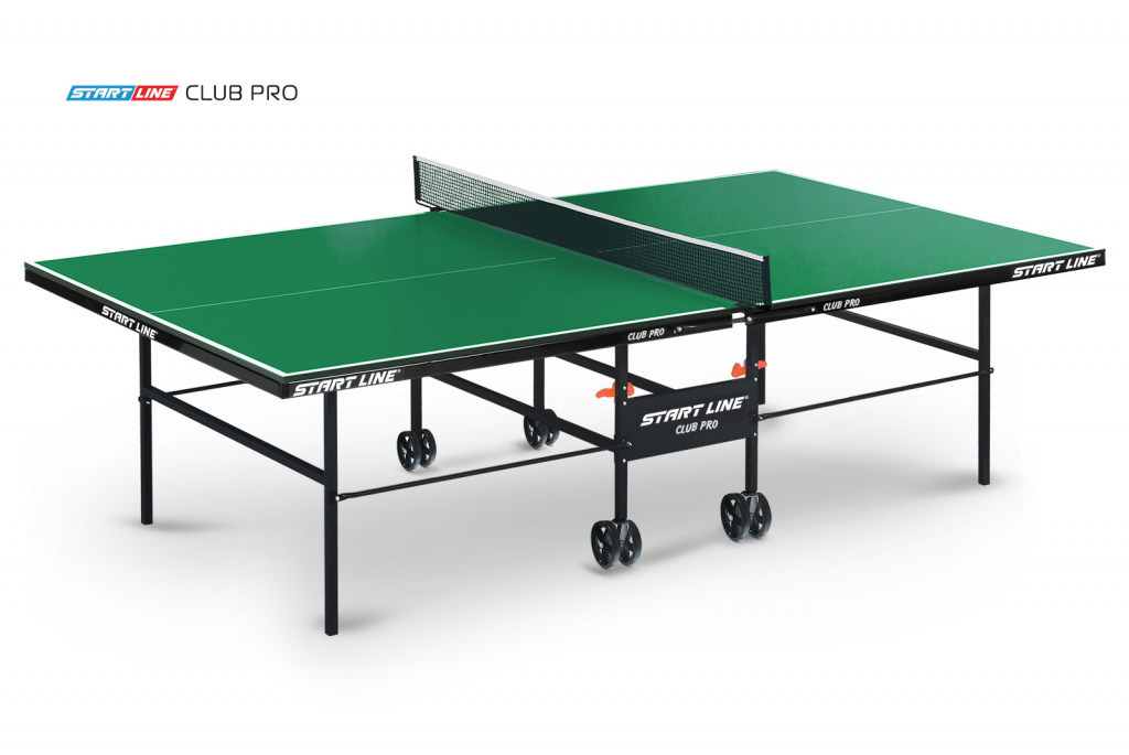 Теннисный стол для помещений Start Line Club Pro green