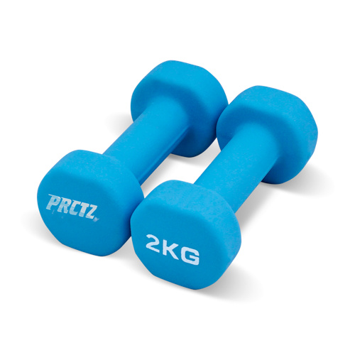 неопреновая 2 кг синяя в СПб по цене 690 ₽ в категории гантели для фитнеса PRCTZ
