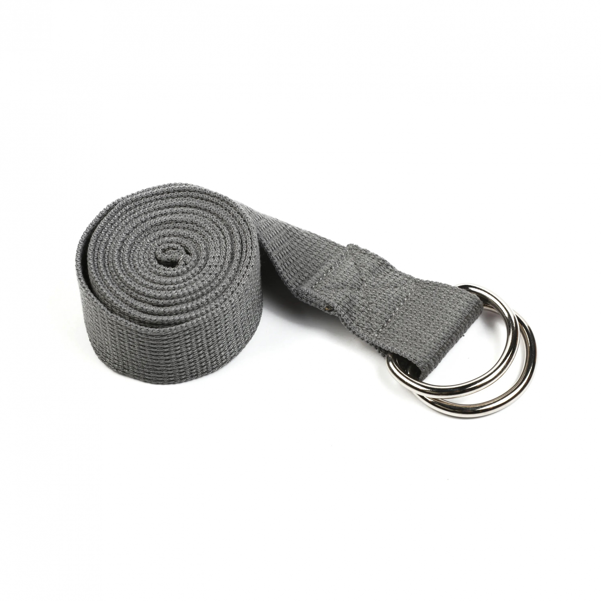 PRCTZ с металлическим карабином Yoga Strap, серый из каталога товаров для йоги в Санкт-Петербурге по цене 490 ₽