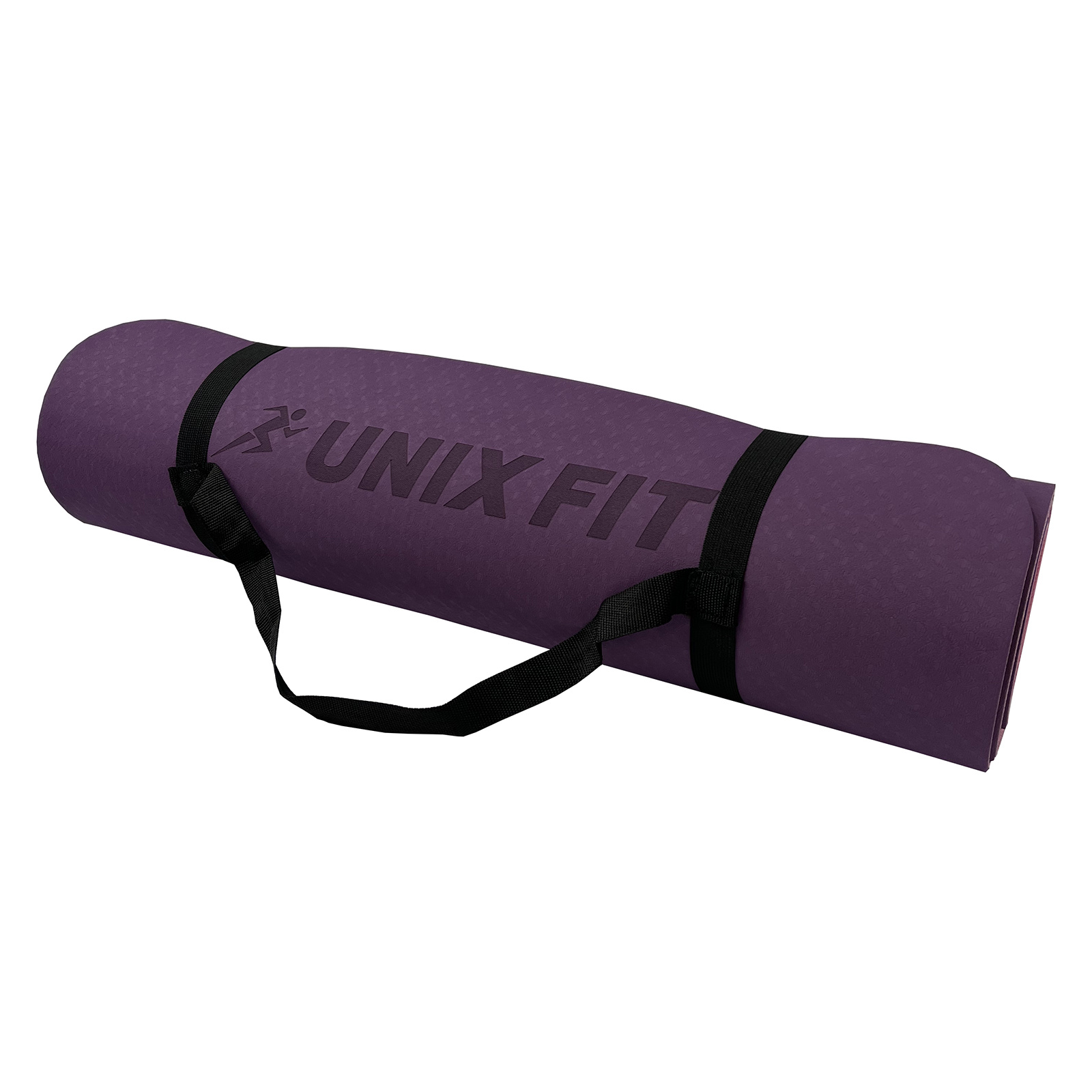 двусторонний, двуцветный, фиолетовый в СПб по цене 1990 ₽ в категории коврики для йоги и фитнеса UnixFit