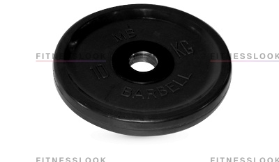 Диск для штанги MB Barbell евро-классик черный - 50 мм - 10 кг
