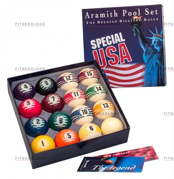 Weekend Комплект шаров 57.2 мм «Aramith Special USA» из каталога шаров бильярдных для  американского пула в Санкт-Петербурге по цене 8768 ₽