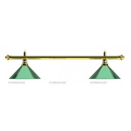 Лампа/светильник на два плафона Weekend Лампа на два плафона «Evergreen» (золотистая штанга, зеленый плафон D35см)