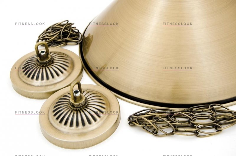 Лампа/светильник на три плафона Weekend Лампа на три плафона «Elegance» (матово-бронзовая штанга, матово-бронзовый плафон D35см)