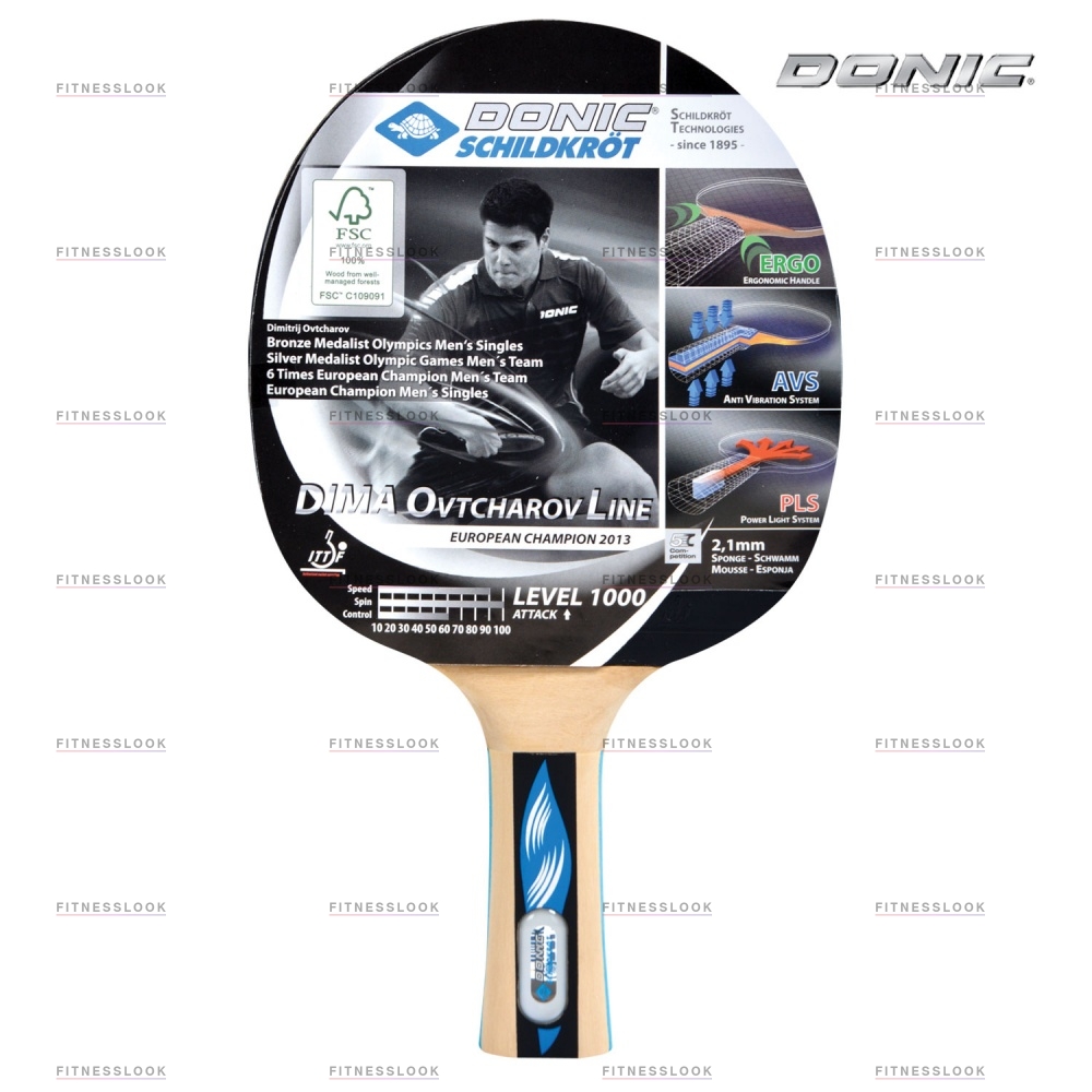 Donic Ovtcharov 1000 из каталога ракеток для настольного тенниса в Санкт-Петербурге по цене 3290 ₽