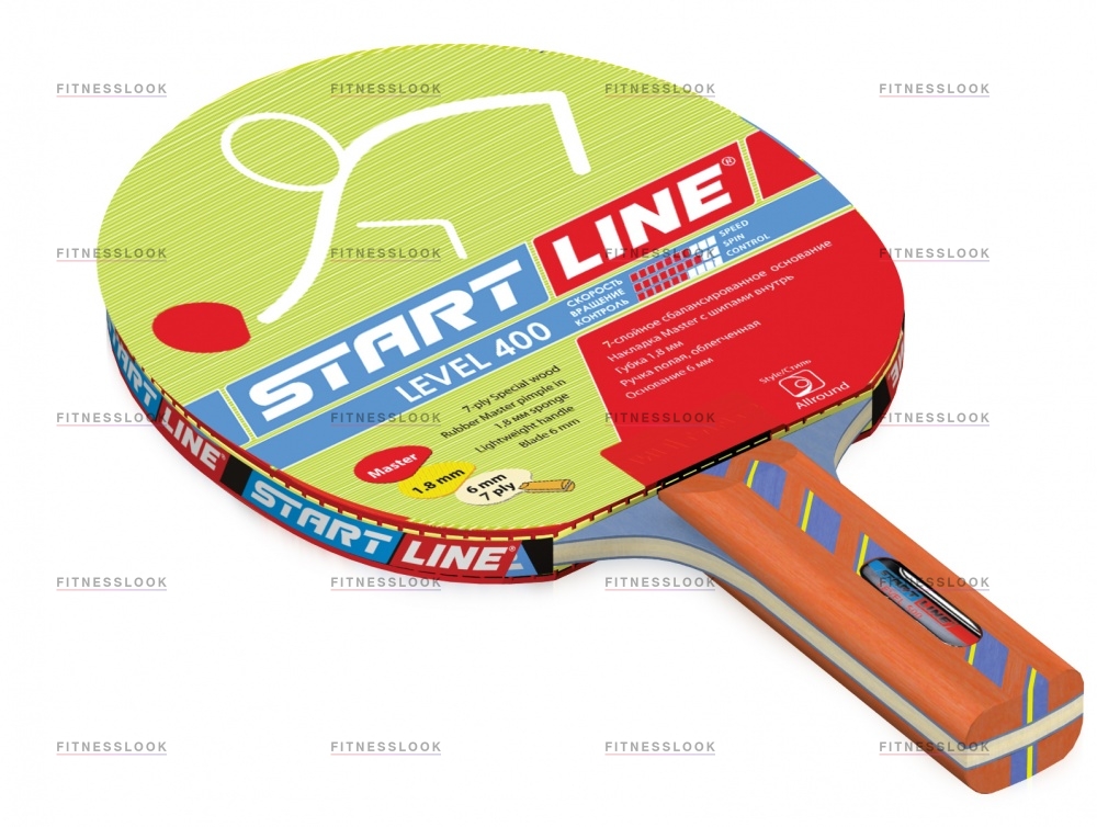 Level 400 прямая в СПб по цене 790 ₽ в категории ракетки для настольного тенниса Start Line