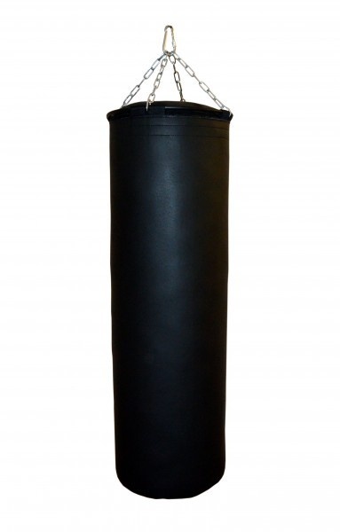 Подвесной боксерский мешок и груша Рокки 110х40 45 кг черный